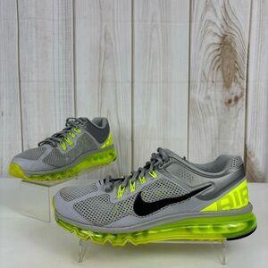 Nike Air Max Plus 2013 Sneakers Athletic Tennis Shoe Wolf Gray Black Volt Size 9
